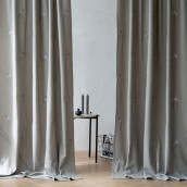 Классические шторы Мэри цвет: бежево-серый (145х280 см - 2 шт)