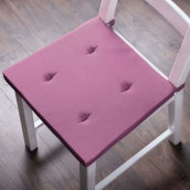 Подушка на стул Билли цвет: бледно-розовый (37х42 (2 шт))