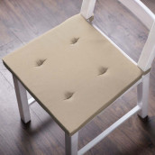 Подушка на стул Билли цвет: серо-бежевый (37х42 (2 шт))