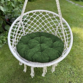 Подушка на стул Тина цвет: изумрудный (круглая 60 (1 шт))