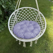 Подушка на стул Тина цвет: лавандовый (круглая 60 (1 шт))