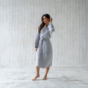 Банный халат Шифу цвет: светло-серый