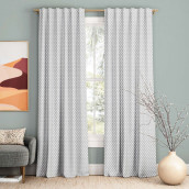 Классические шторы Хинди цвет: серый (170х270 см - 2 шт)