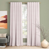 Классические шторы Хинди цвет: розовый (170х270 см - 2 шт)