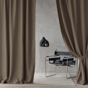 Классические шторы Вандер цвет: коричневый (150х270 см - 2 шт)