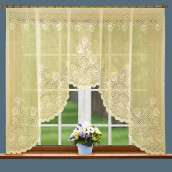 Классические шторы Polly цвет: кремовый (260х145 см - 1 шт)