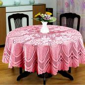 Скатерть Chastity цвет: розовый (круглая 120 см)