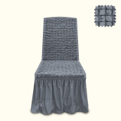 Чехол на стул Tania цвет: серый (40 см - 6 шт)