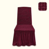 Чехол на стул Tania цвет: бордовый (40 см - 6 шт)
