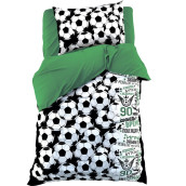 Детское постельное белье Футбольный мяч цвет: зеленый (1.5 сп)