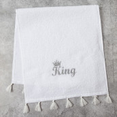 Полотенце King Цвет: Белый (30х60 см)