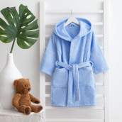 Детский банный халат Romilia цвет: светло-голубой