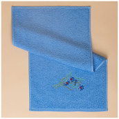 Полотенце Полевые цветы цвет: голубой (40х70 см)