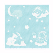 Детское полотенце Мишки на облаках (100х100 см)