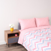 Постельное белье с одеялом-покрывалом Мелвин Siberia цвет: розовый
