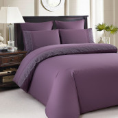 Постельное белье Ivona цвет: фиолетовый (евро)