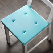 Подушка на стул Билли цвет: небесно-голубой (37х42 (2 шт))