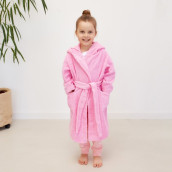 Детский банный халат Little princess цвет: розовый