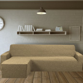 Чехол на угловой диван (левый угол) оттоманка Bloom цвет: светло-бежевый (240 см)