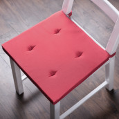 Подушка на стул Билли цвет: малиновый (37х42 (2 шт))