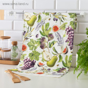 Кухонное полотенце Фруктовый сад цвет: белый (40х73 см)