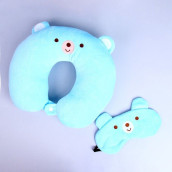 Декоративная подушка-игрушка Мишка цвет: голубой (28х35 (1 шт))