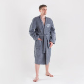 Банный халат Лучший папа цвет: серый (3XL-4XL)