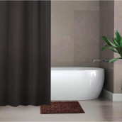 Шторы для ванной Комфорт цвет: коричневый (180х180 см)