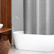 Шторы для ванной Perfecto цвет: серый (180х180 см)