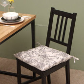 Подушка на стул Black flowers (42х42 (1 шт))