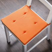 Подушка на стул Билли цвет: оранжевый (37х42 (2 шт))