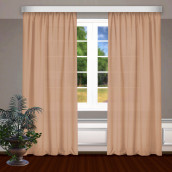 Классические шторы Bryson цвет: персиковый (150х270 см - 2 шт)