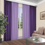 Классические шторы Pola цвет: сиреневый, фиолетовый