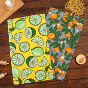 Кухонное полотенце Сitrus цвет: желтый, зеленый (35х60 см - 2 шт)