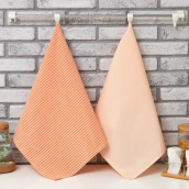 Кухонное полотенце Полосы цвет: розовый (40х70 см - 2 шт)
