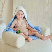 Детское полотенце Candy цвет: молочный, голубой (75х75 см)