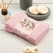 Набор из 3 полотенец For mom цвет: розовый (30х30 см - 3 шт)