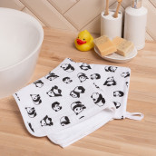 Детское полотенце Панды цвет: белый (50х90 см)