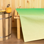 Полотенце Радуга цвет: желтый, зеленый, голубой, сиреневый (150х180 см)
