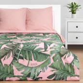 Постельное белье Tropical цвет: зеленый, розовый