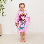 Детское полотенце Русалочка цвет: розовый (60х120 см)