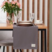 Дорожка на стол Аманда цвет: серый (40х150 см)