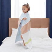 Детское полотенце Олененок цвет: голубой (95х100 см)