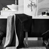 Банный халат Лорди цвет: черный, серый