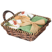 Кухонное полотенце Fruit Basket цвет: белый, зеленый (30х50 см,40х70 см)