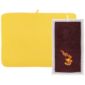 Кухонное полотенце Год Дракона цвет: желтый, коричневый (30х50 см,50х70 см)