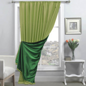Классические шторы Neo цвет: зеленый (200х270 см - 1 шт)