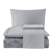 Постельное белье с одеялом-покрывалом Baroc цвет: серый (евро макси)