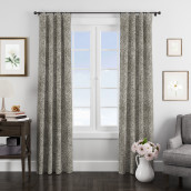 Классические шторы Lenore цвет: серый (140х270 см - 2 шт)