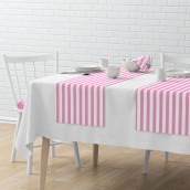 Дорожка на стол Кембридж цвет: розовый (40х150 см - 4 шт)